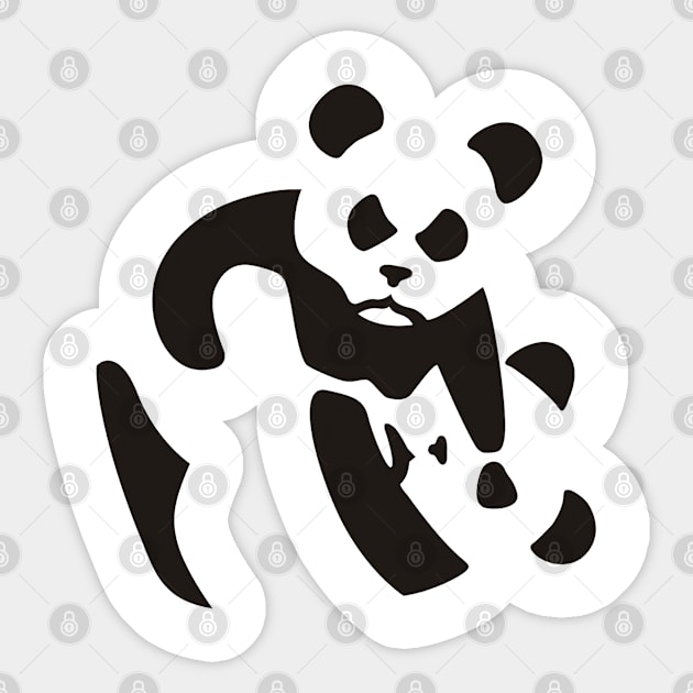 Fighting Pandas Sticker by Tari Company